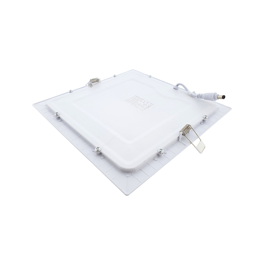 LED Vgradna svetilka SQUARE LED/18W/230V 4200K 22x22 cm bela