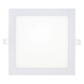 LED Vgradna svetilka SQUARE LED/18W/230V 6500K 22x22 cm bela