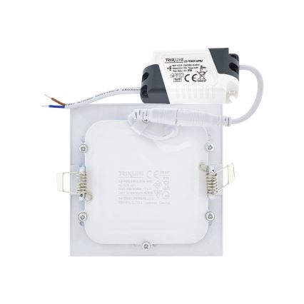 LED Vgradna svetilka SQUARE LED/6W/230V 4200K 11,8x11,8 cm bela
