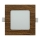 LED Vgradna svetilka SQUARE LED/6W/230V 4200K 11,8x11,8 cm rjava