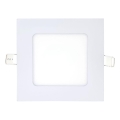 LED Vgradna svetilka SQUARE LED/6W/230V 6500K 11,8x11,8 cm bela