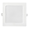 LED Vgradna svetilka SQUARE LED/9W/230V 4000K 14,5x14,5 cm bela