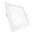 LED Vgradna svetilka SQUARE LED/9W/230V 4200K 14,6x14,6 cm bela