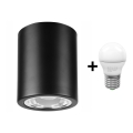 LED Vgradna svetilka TACO 1xE27/15W/230V črna