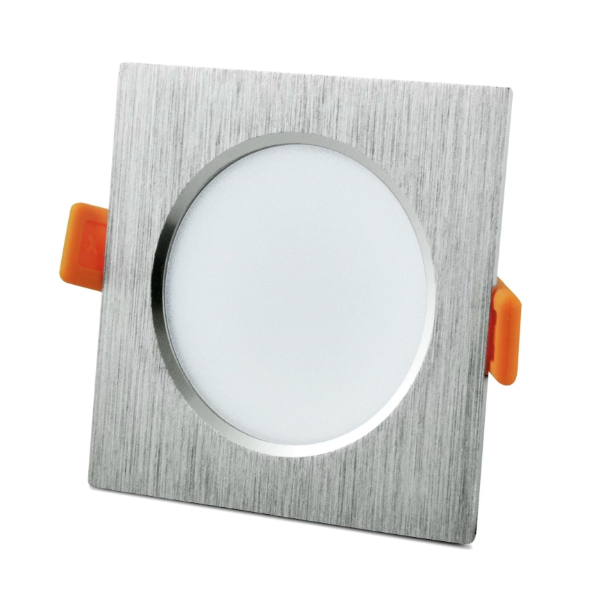LED Vgradna svetilka VENUS LED/7W/230V srebrna kvadratna