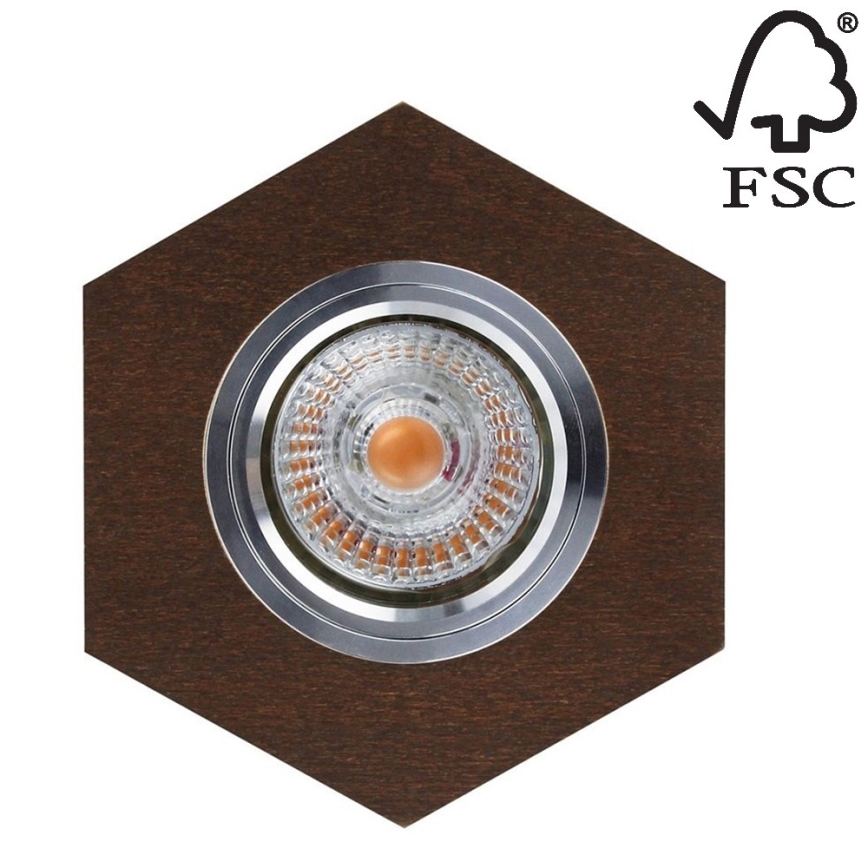 LED Vgradna svetilka VITAR 1xGU10/5W/230V CRI 90 bukev – FSC certifikat