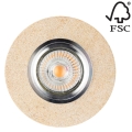 LED Vgradna svetilka VITAR 1xGU10/5W/230V kamen - FSC certifikat