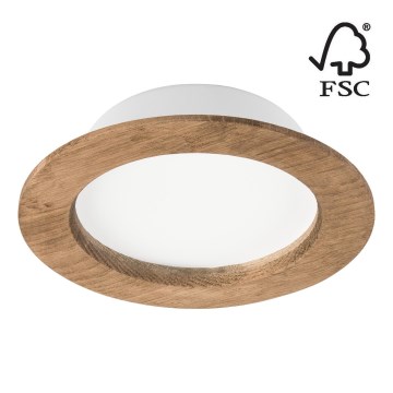 LED Vgradna svetilka WOODY SPOT LED/12,5W/230V 3000K oreh ø 16 cm
