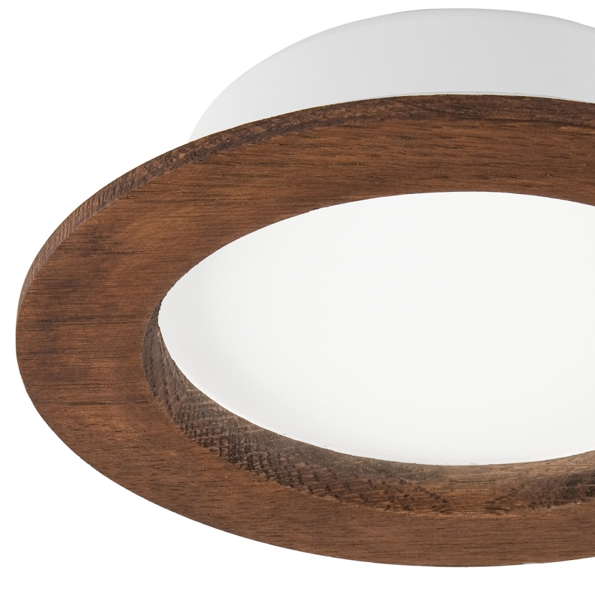 LED Vgradna svetilka WOODY SPOT LED/12,5W/230V 4000K češnja ø 16 cm