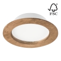 LED Vgradna svetilka WOODY SPOT LED/12,5W/230V 4000K oreh ø 16 cm