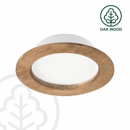 LED Vgradna svetilka WOODY SPOT LED/12,5W/230V 4000K oreh ø 16 cm