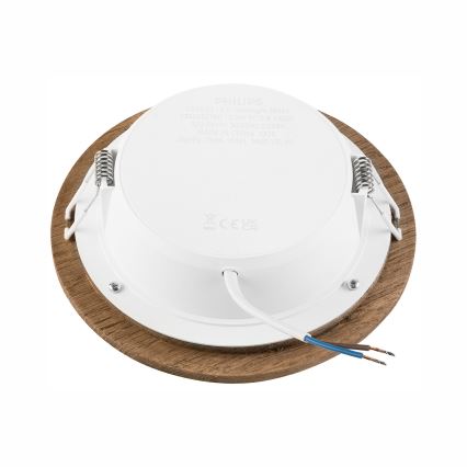 LED Vgradna svetilka WOODY SPOT LED/12,5W/230V 4000K oreh ø 16 cm