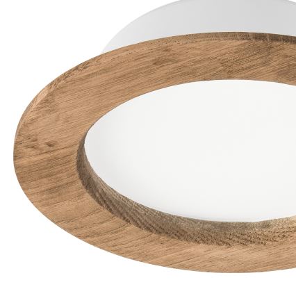 LED Vgradna svetilka WOODY SPOT LED/12,5W/230V 4000K oreh ø 16 cm