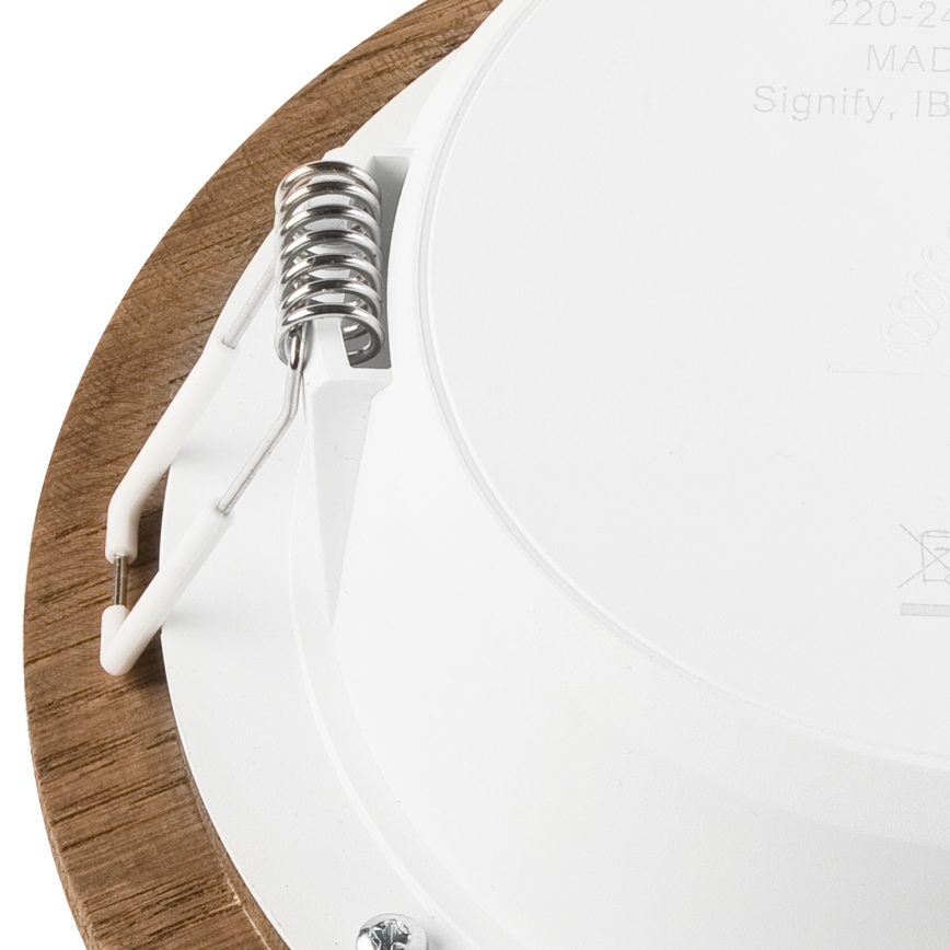 LED Vgradna svetilka WOODY SPOT LED/12,5W/230V 4000K oreh ø 16 cm