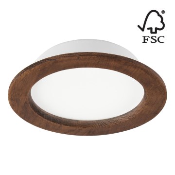 LED Vgradna svetilka WOODY SPOT LED/16,5W/230V 4000K češnja ø 18,5 cm