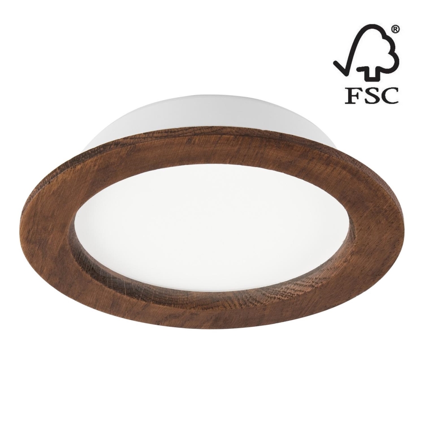 LED Vgradna svetilka WOODY SPOT LED/16,5W/230V 4000K češnja ø 18,5 cm