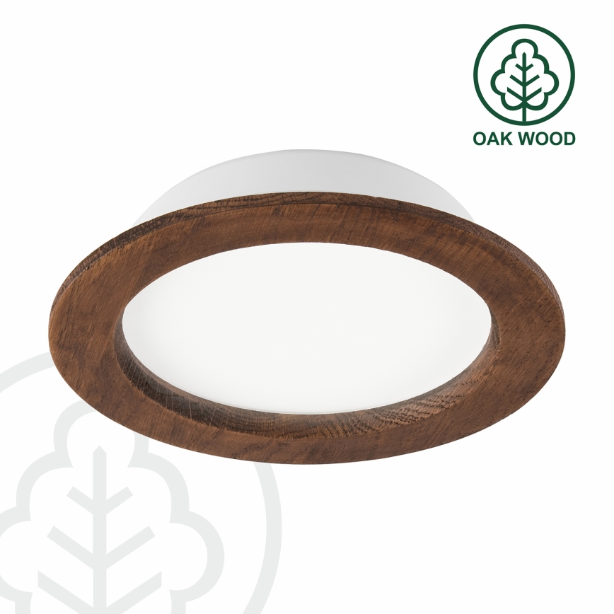 LED Vgradna svetilka WOODY SPOT LED/16,5W/230V 4000K češnja ø 18,5 cm