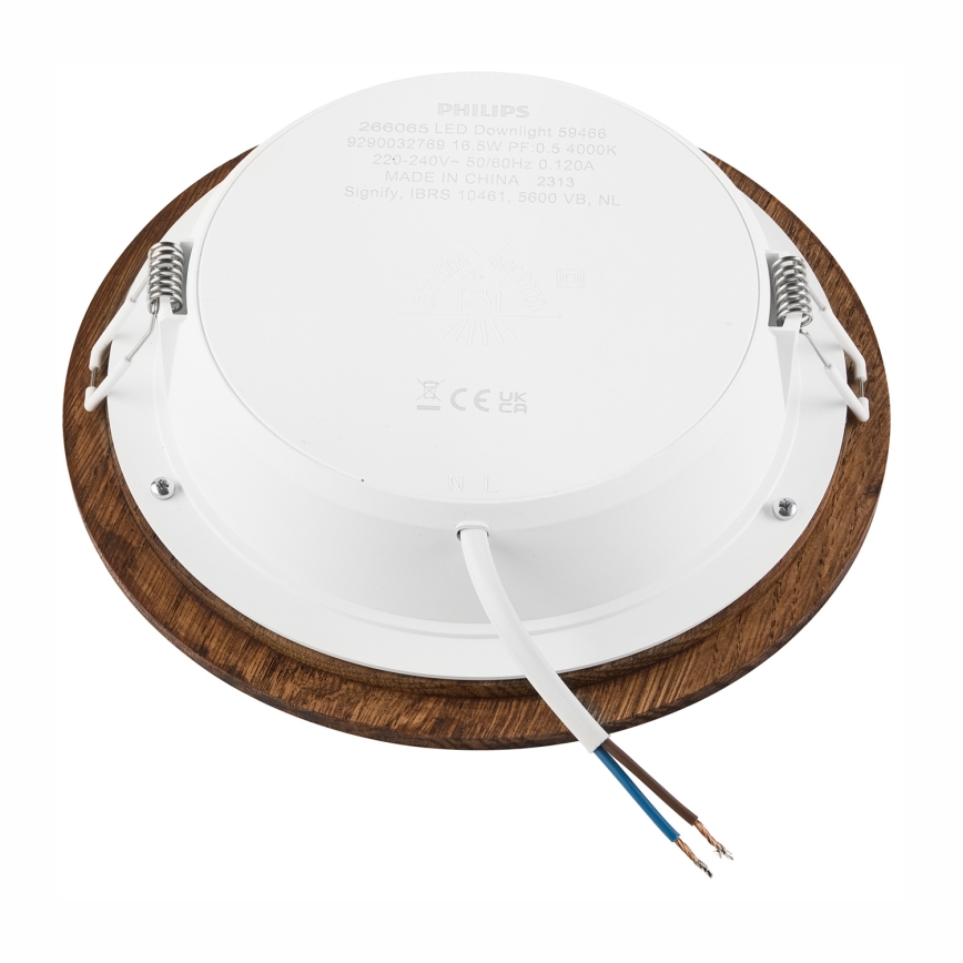 LED Vgradna svetilka WOODY SPOT LED/16,5W/230V 4000K češnja ø 18,5 cm