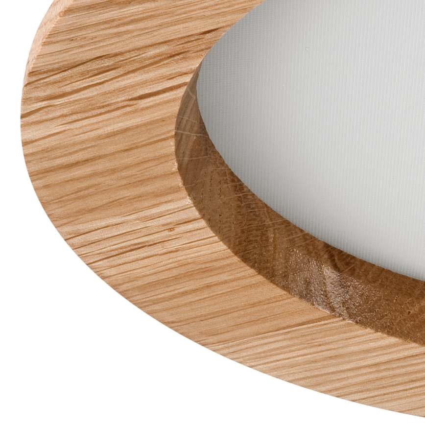 LED Vgradna svetilka WOODY SPOT LED/16,5W/230V 4000K hrast ø 18,5 cm
