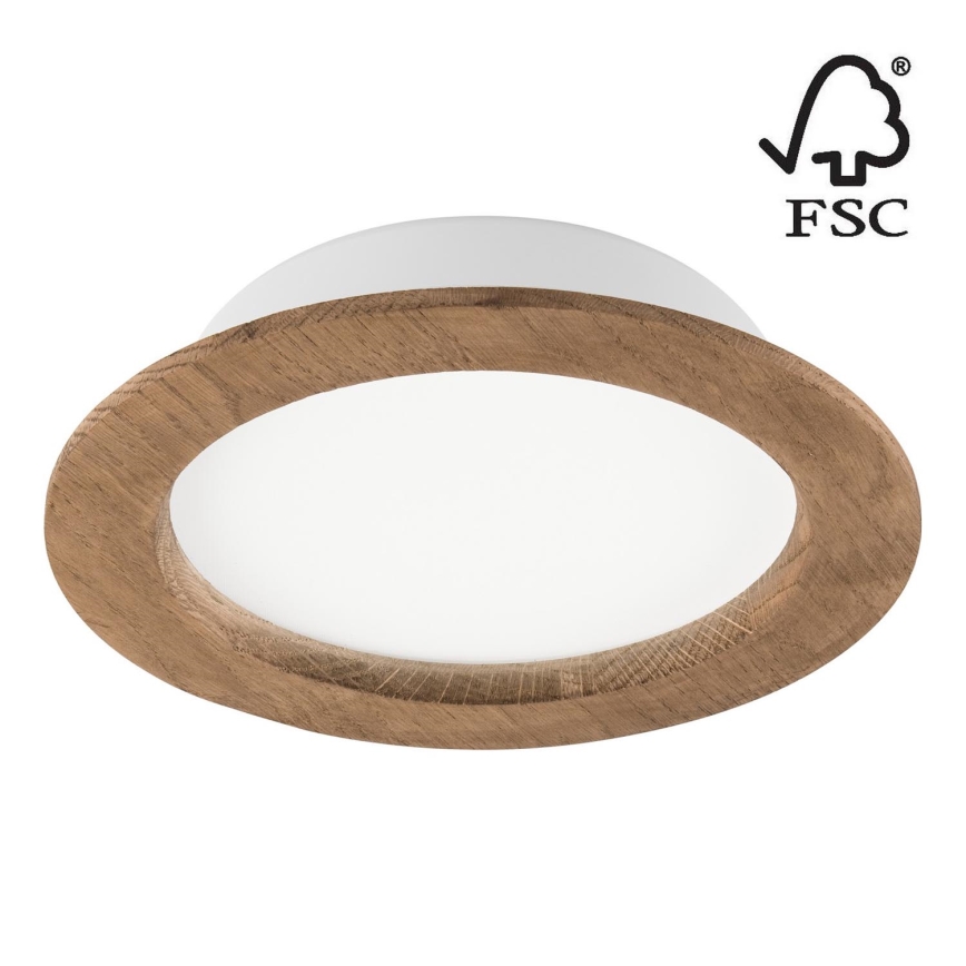 LED Vgradna svetilka WOODY SPOT LED/16,5W/230V 4000K oreh ø 18,5 cm