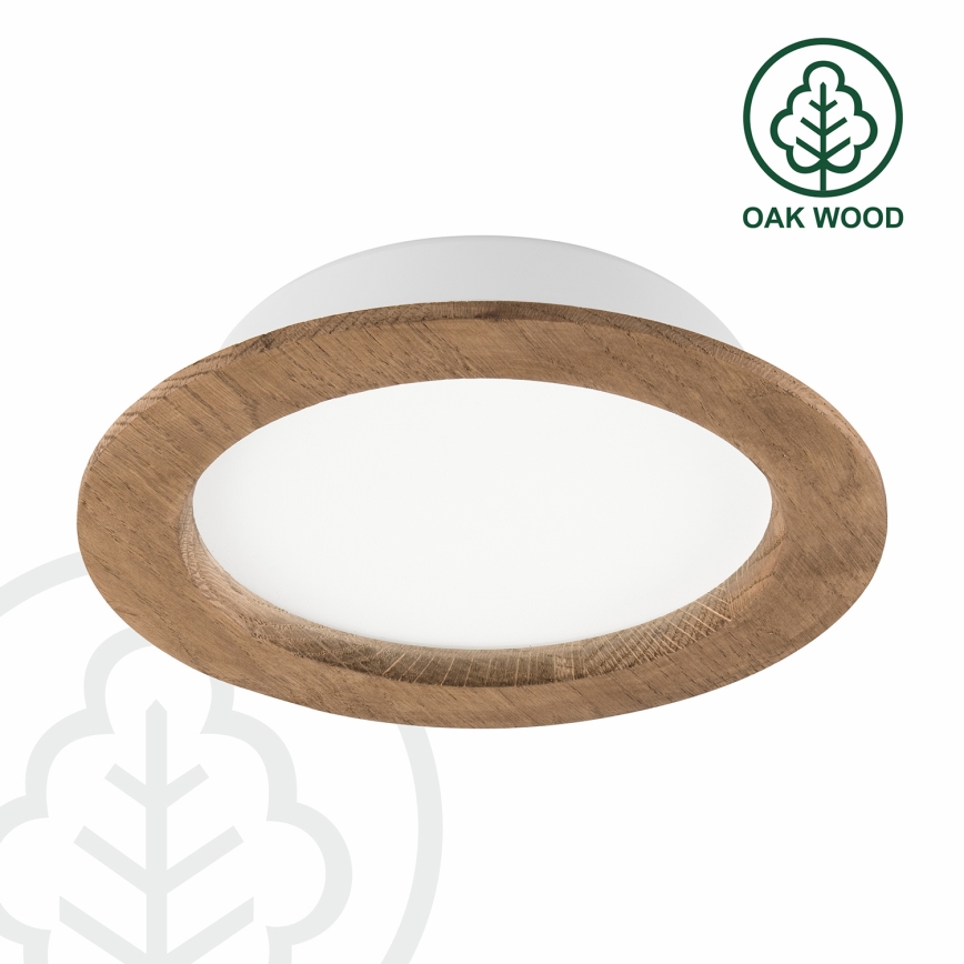 LED Vgradna svetilka WOODY SPOT LED/16,5W/230V 4000K oreh ø 18,5 cm