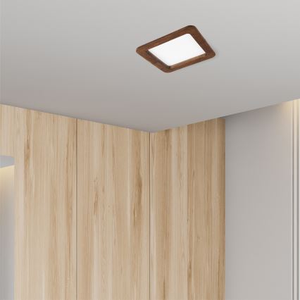 LED Vgradna svetilka WOODY SPOT LED/17W/230V 3000K češnja 18,5x18,5 cm