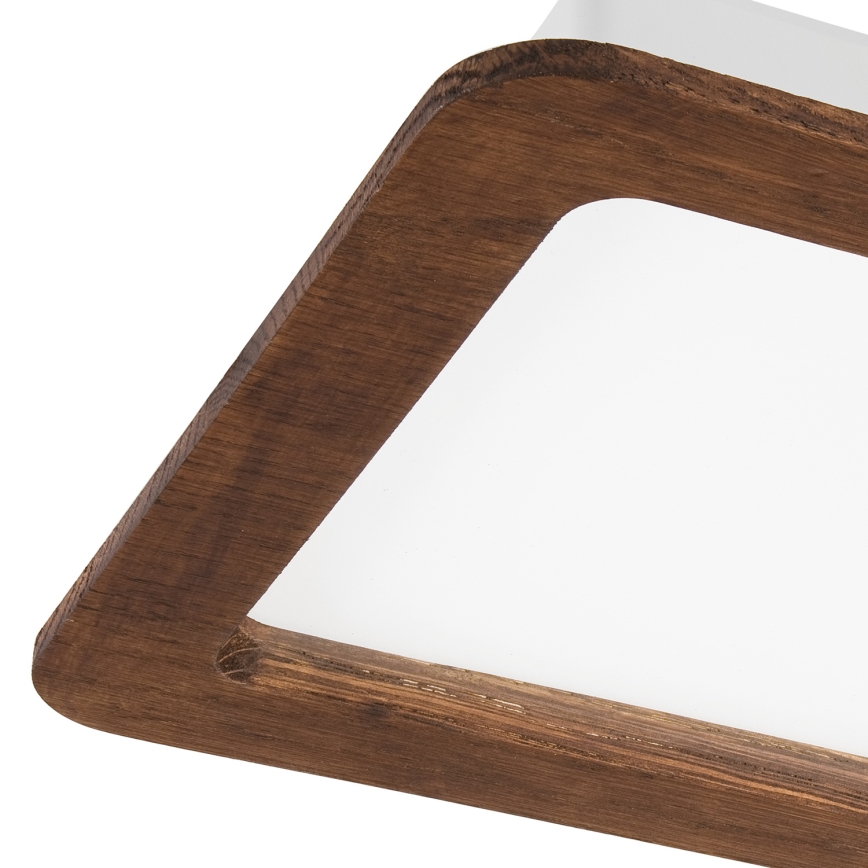 LED Vgradna svetilka WOODY SPOT LED/17W/230V 3000K češnja 18,5x18,5 cm
