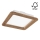 LED Vgradna svetilka WOODY SPOT LED/17W/230V 3000K oreh 18,5x18,5 cm