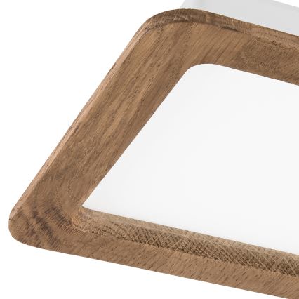 LED Vgradna svetilka WOODY SPOT LED/17W/230V 3000K oreh 18,5x18,5 cm