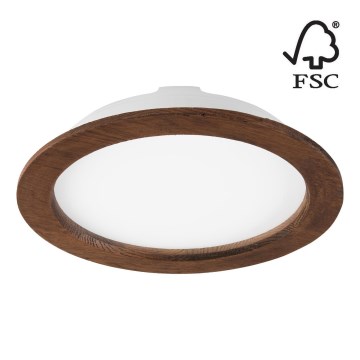 LED Vgradna svetilka WOODY SPOT LED/23,5W/230V 4000K češnja ø 23,5 cm