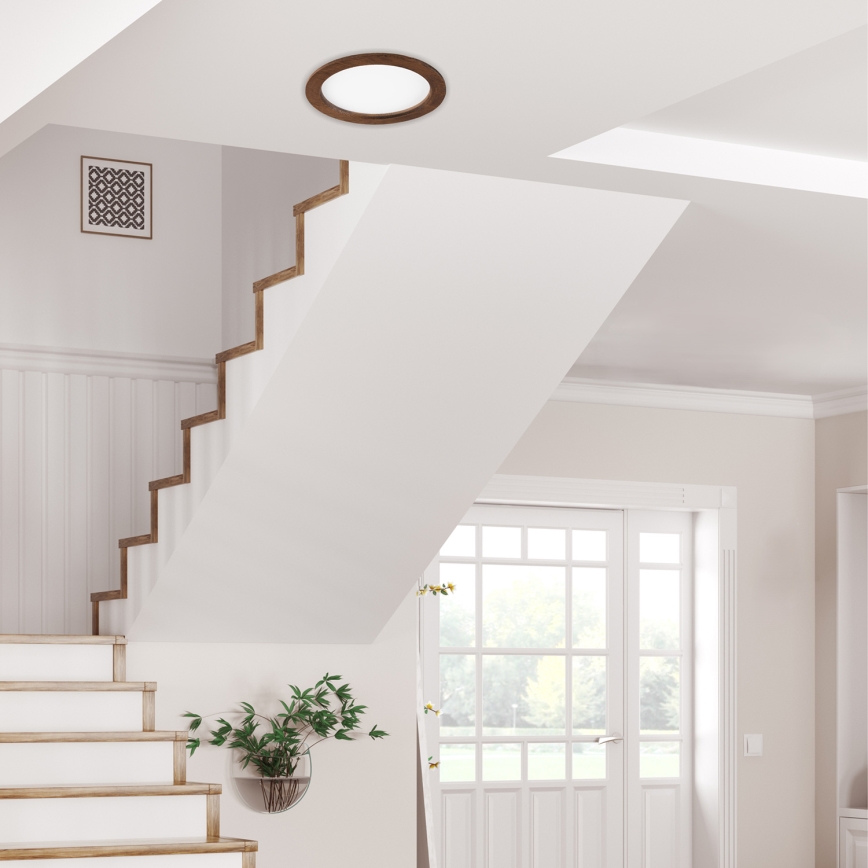 LED Vgradna svetilka WOODY SPOT LED/23,5W/230V 4000K češnja ø 23,5 cm