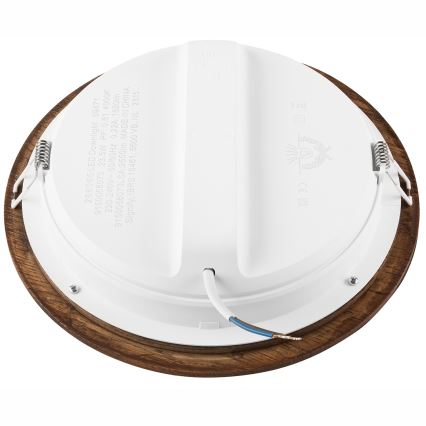 LED Vgradna svetilka WOODY SPOT LED/23,5W/230V 4000K češnja ø 23,5 cm
