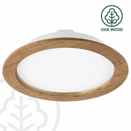 LED Vgradna svetilka WOODY SPOT LED/23,5W/230V 4000K oreh ø 23,5 cm