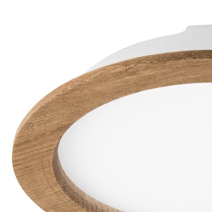LED Vgradna svetilka WOODY SPOT LED/23,5W/230V 4000K oreh ø 23,5 cm