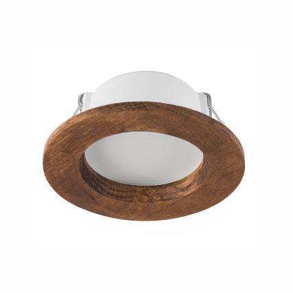 LED Vgradna svetilka WOODY SPOT LED/5,5W/230V 4000K češnja ø 10 cm