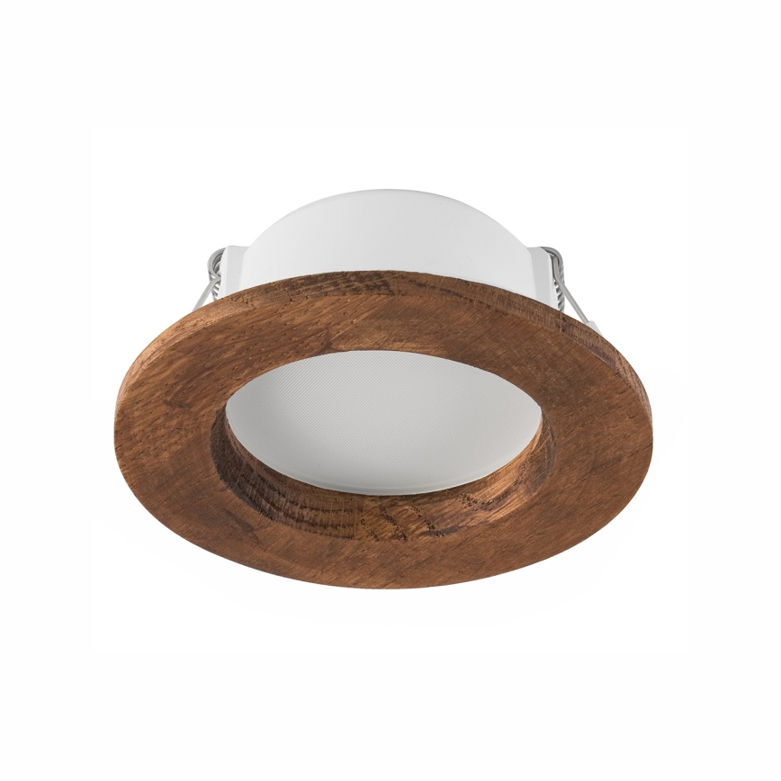LED Vgradna svetilka WOODY SPOT LED/5,5W/230V 4000K češnja ø 10 cm