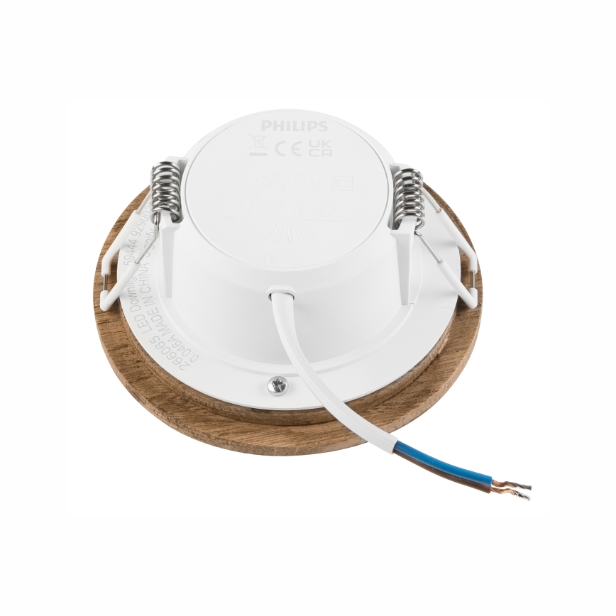 LED Vgradna svetilka WOODY SPOT LED/5,5W/230V 4000K oreh ø 10 cm