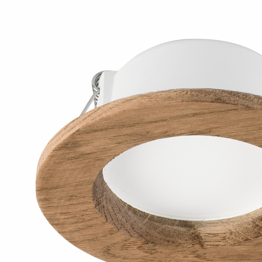 LED Vgradna svetilka WOODY SPOT LED/5,5W/230V 4000K oreh ø 10 cm
