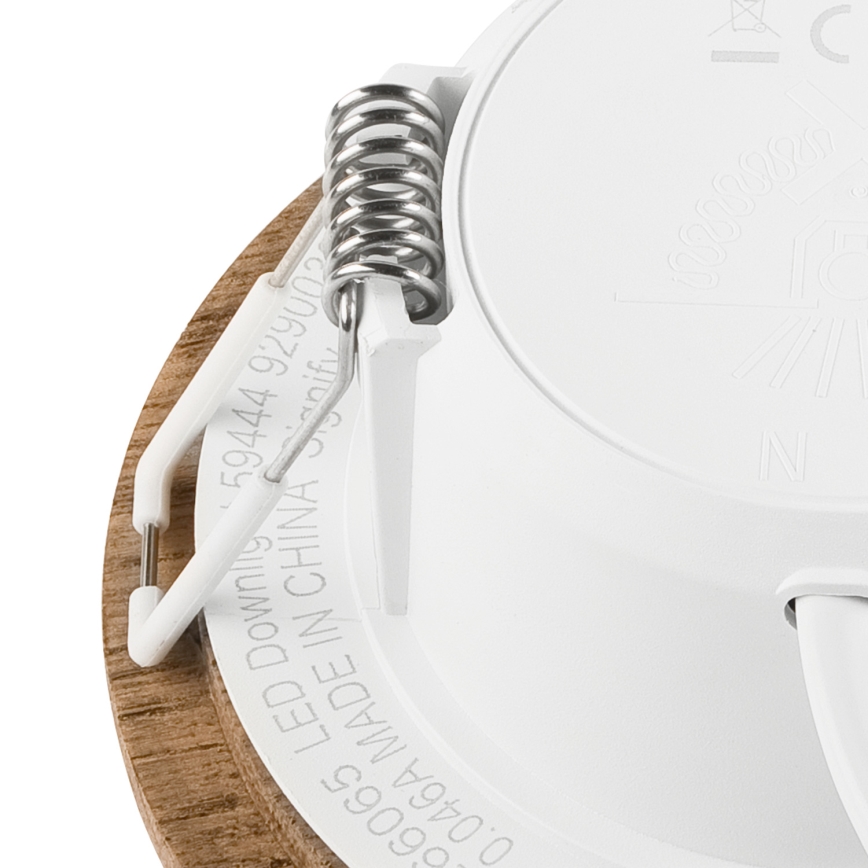 LED Vgradna svetilka WOODY SPOT LED/5,5W/230V 4000K oreh ø 10 cm