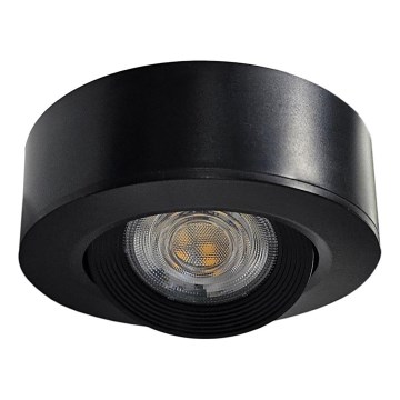 LED Vgradni/nadgradni reflektor 2v1 LED/5W/230V 4200K pr. 9,3 cm črna
