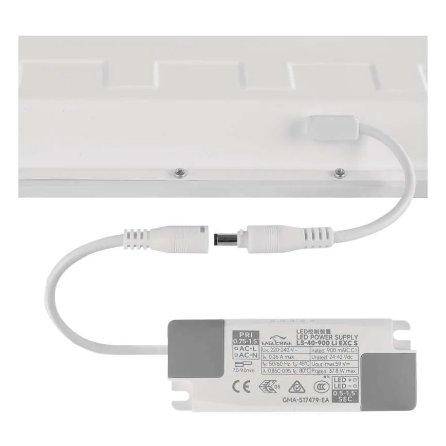 LED vgradni panel DIXXO LED/36W/230V 4000K 60x60 cm bela