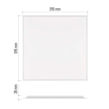 LED vgradni panel DIXXO LED/36W/230V 4000K 60x60 cm bela