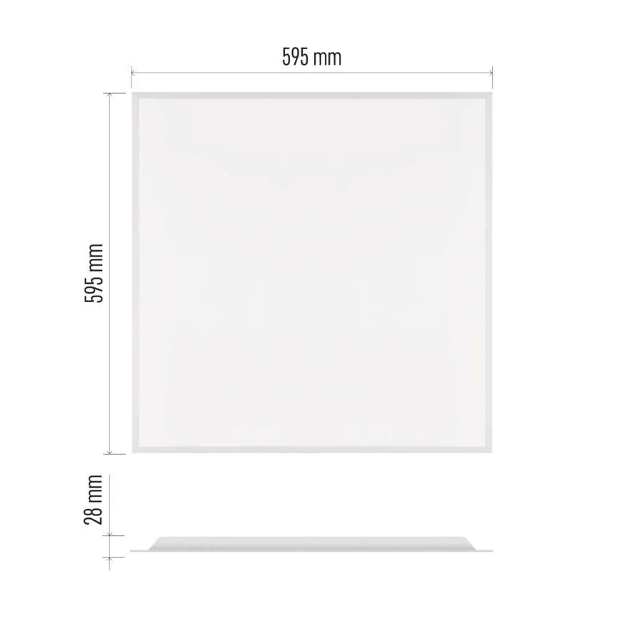 LED vgradni panel DIXXO LED/36W/230V 4000K 60x60 cm bela