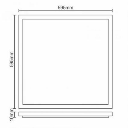 LED Vgradni panel LED/40W/230V 4500K