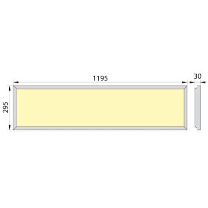 LED Vgradni panel OREGA PLUS 120 LED/40W/230V 4000K IP40