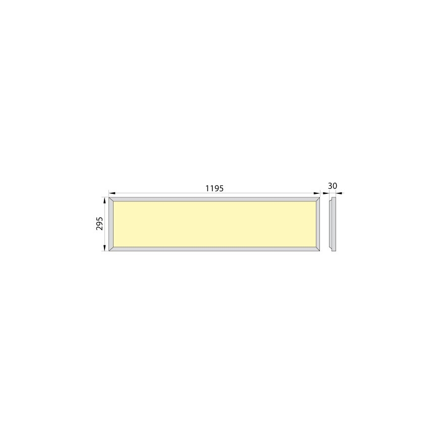 LED Vgradni panel OREGA PLUS 120 LED/40W/230V 4000K IP40