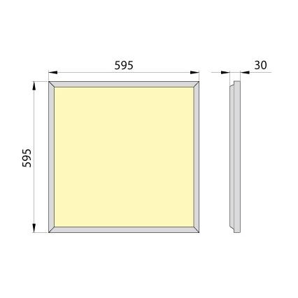 LED Vgradni panel OREGA PLUS 60 LED/50W/230V 4000K IP40