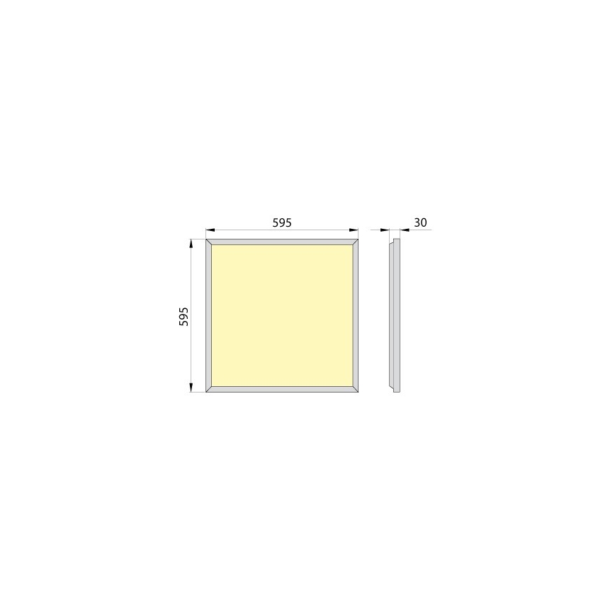LED Vgradni panel OREGA PLUS 60 LED/50W/230V 4000K IP40