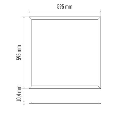 LED kopalniška stropna plošča PROFI PLUS LED/40W/230V IP44