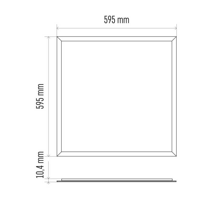 LED kopalniška stropna plošča PROFI PLUS LED/40W/230V IP44